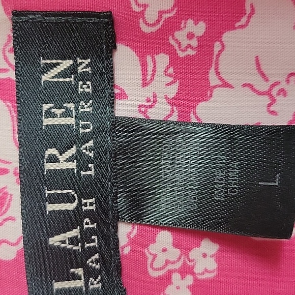 Lauren Ralph Lauren Floral Pajama Set. 100% Cotton. Size Large . - Picture 5 of 16